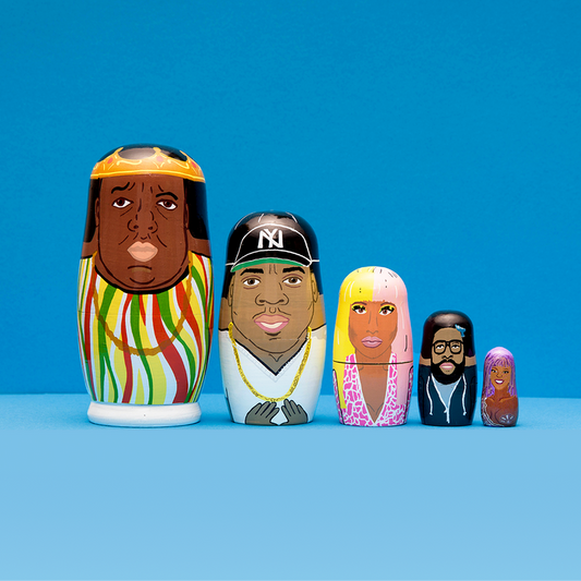 Wooden Nesting Doll Sets - East Coast Rappers