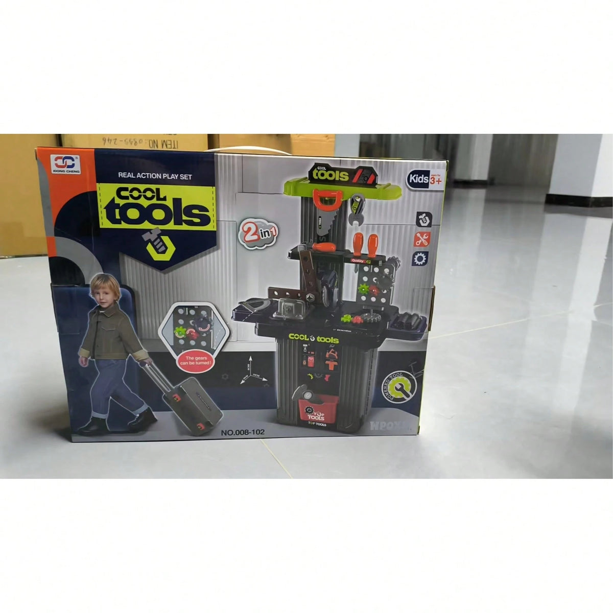 X Portable Tool Pretend Play Set, Including Simulated Tools And A Set Of Children's Fake Building Toys. Easy To Install And Comes With A Boy-Specific Storage Box. It Is An Ideal Birthday Gift For Chil