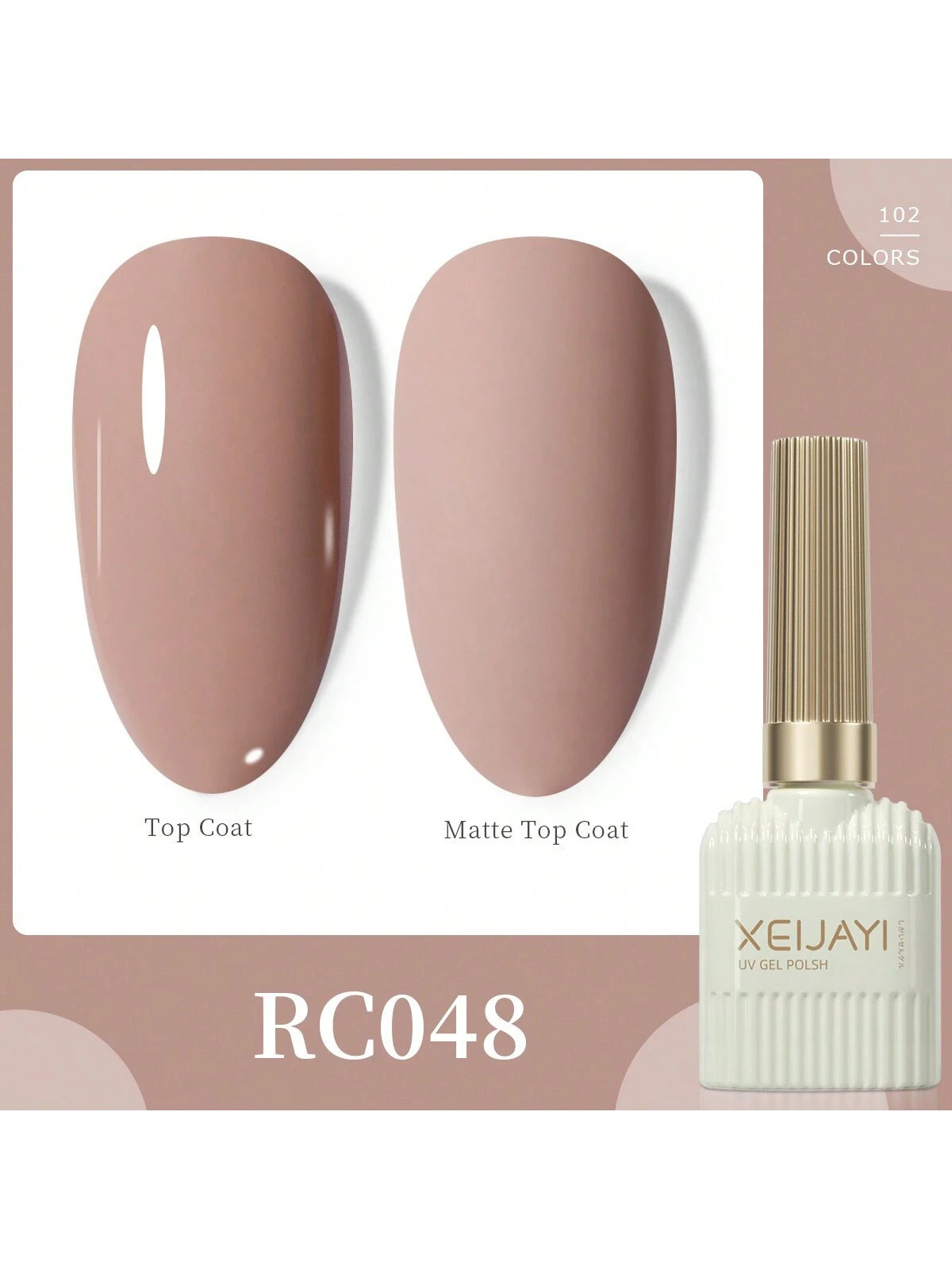 XEIJAYI 1 Bottle 4-Season Gel Nail Polish, 102 Color Options, Suitable For Nail Decoration, Nail Art, DIY Nail Salon, Great Gift For Women