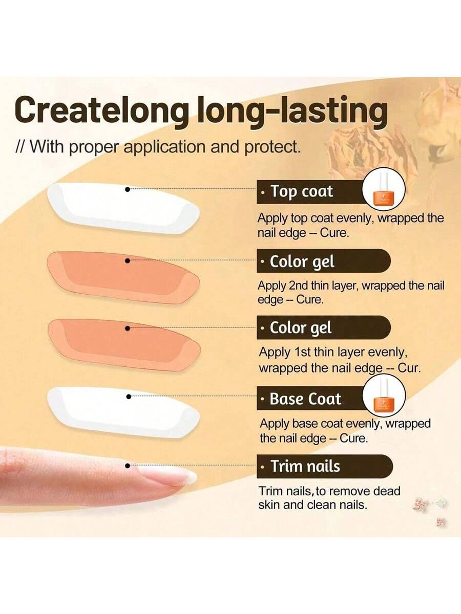 XEIJAYI 1 Bottle Multipurpose Gel Nail Polish, 102 Color Options, Suitable For Nail Salon Decoration Nails