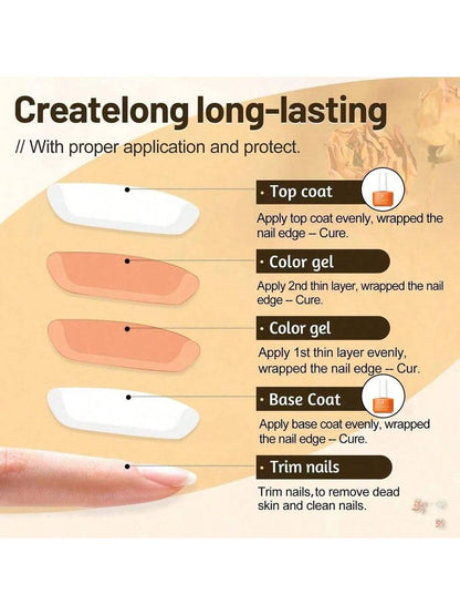 XEIJAYI 1 Bottle Multipurpose Gel Nail Polish, 102 Color Options, Suitable For Nail Salon Decoration Nails