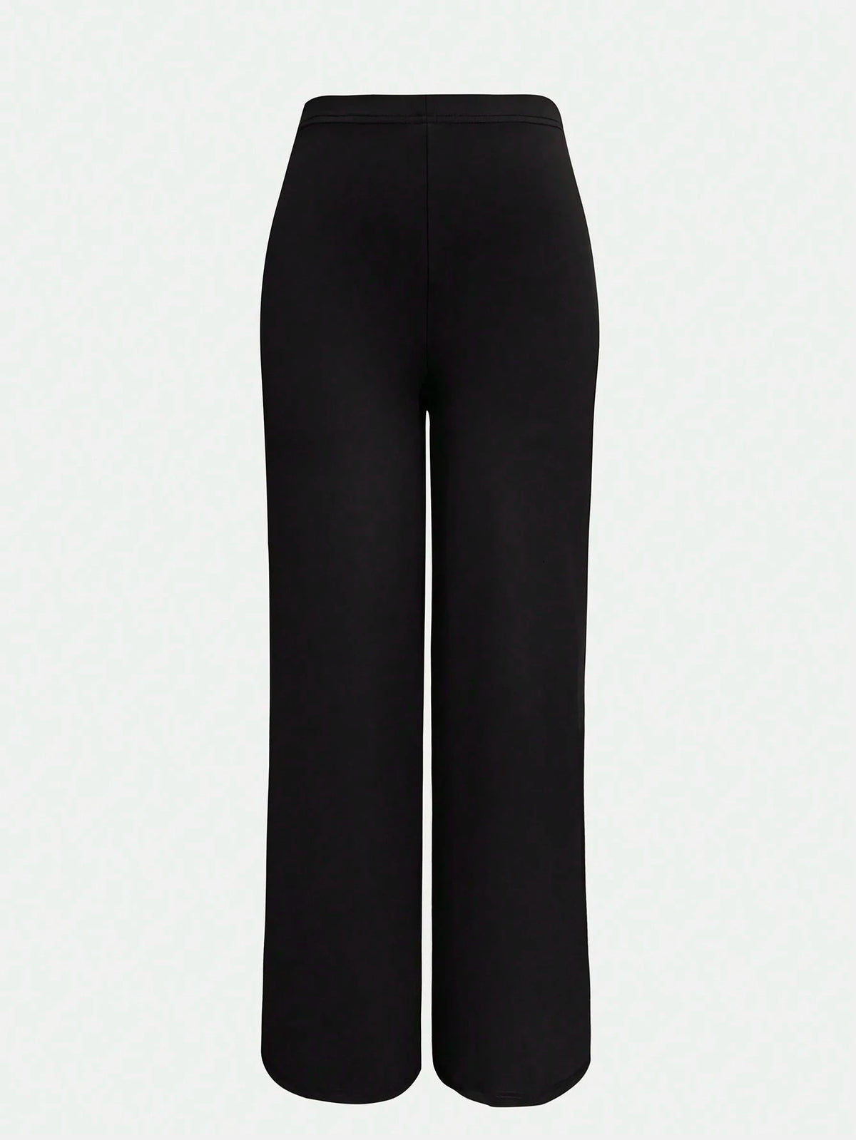XLLAIS Women's High Waist Straight Leg Pants, Fashionable & Stretchy, Autumn/Winter Casual Black Spring, Office
