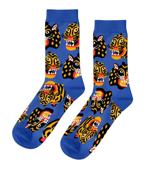 Yellow Owl Workshop Crew Socks - Kristina Micotti Wild Cats