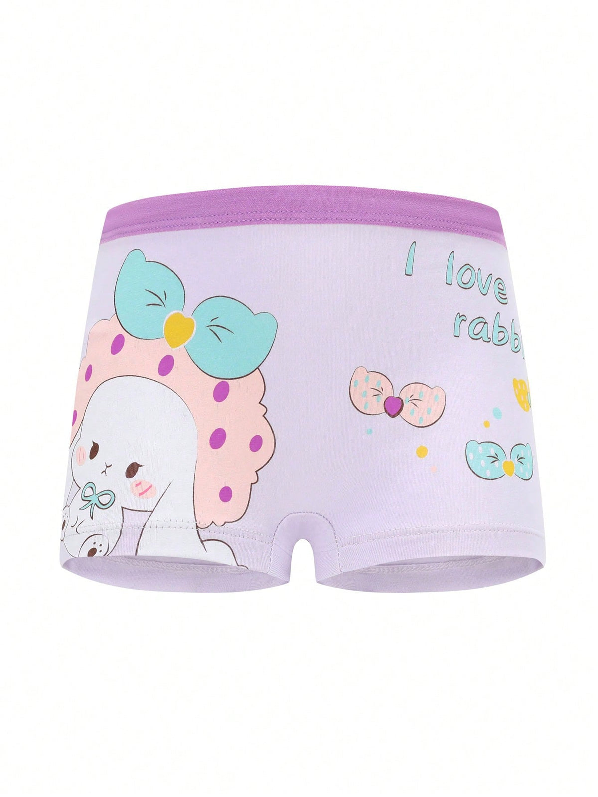 Young Girl 4pcs/Pack Soft, Comfortable And Cute Pattern Briefs
