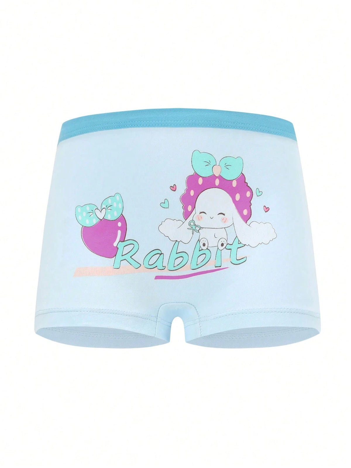 Young Girl 4pcs/Pack Soft, Comfortable And Cute Pattern Briefs